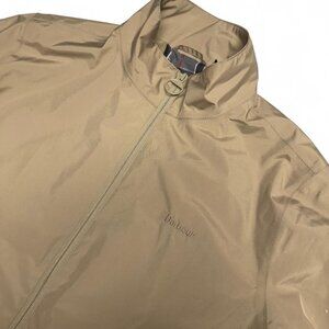 Barbour Korbel Jacket Mens Size M Khaki Waterproof Breathable Zip Up Polyester